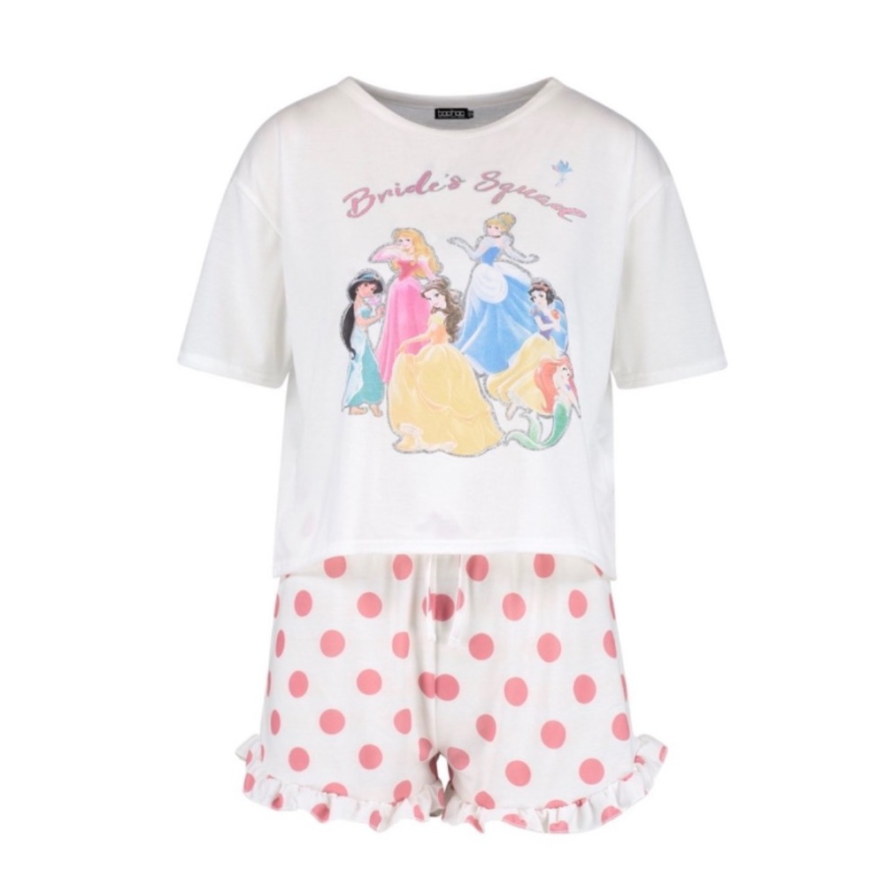 Disney Princess 'Brides Squad' Frill PJ Short Set